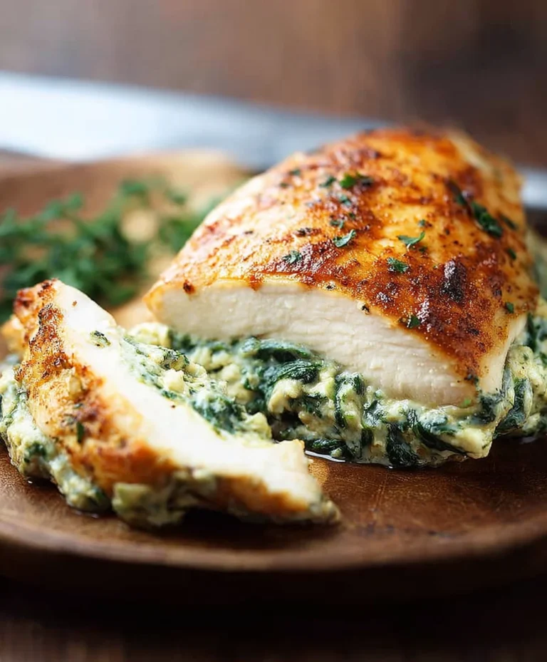 Easy Spinach Stuffed Chicken Breasts Recipe