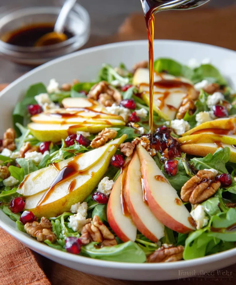 Easy Pear Salad with Balsamic Vinaigrette