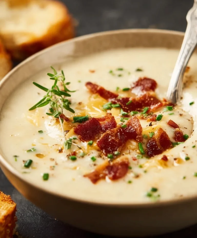 Creamy Baked Potato Soup Recipe – Delicious & Easy