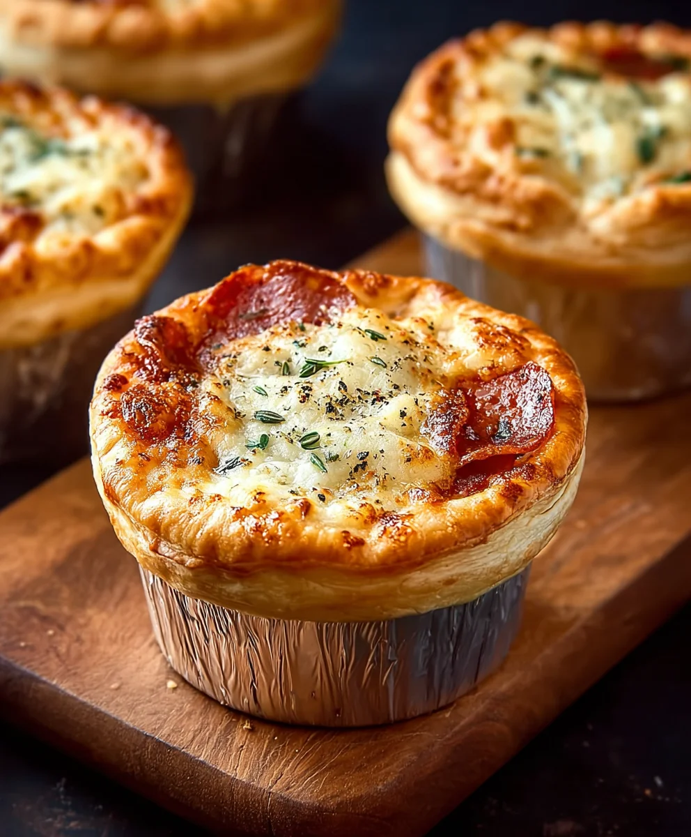 Mini Beef Pizza Pot Pies - Easy Family Dinner