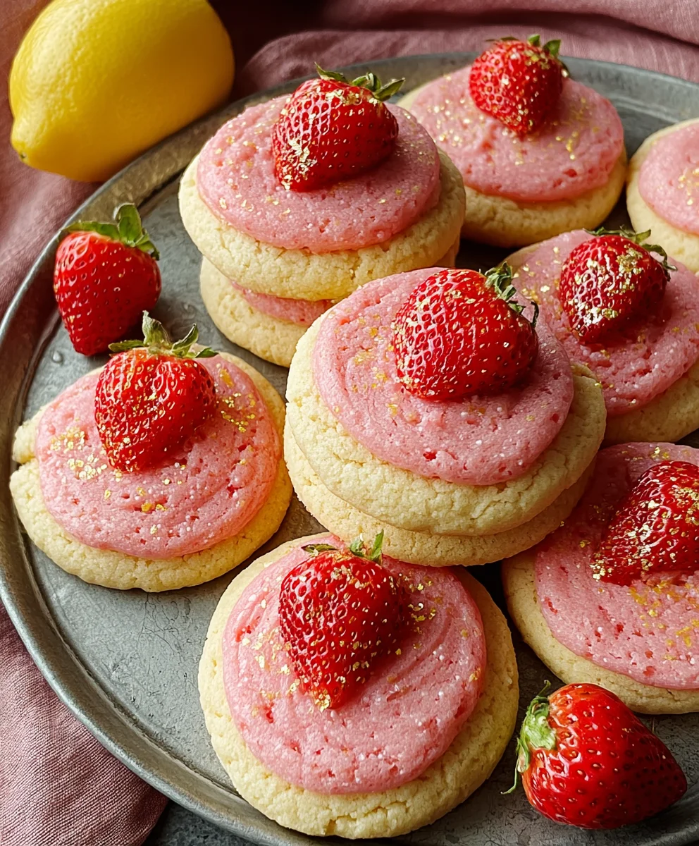 Strawberry Lemonade Cookies - Zesty & Sweet Treat