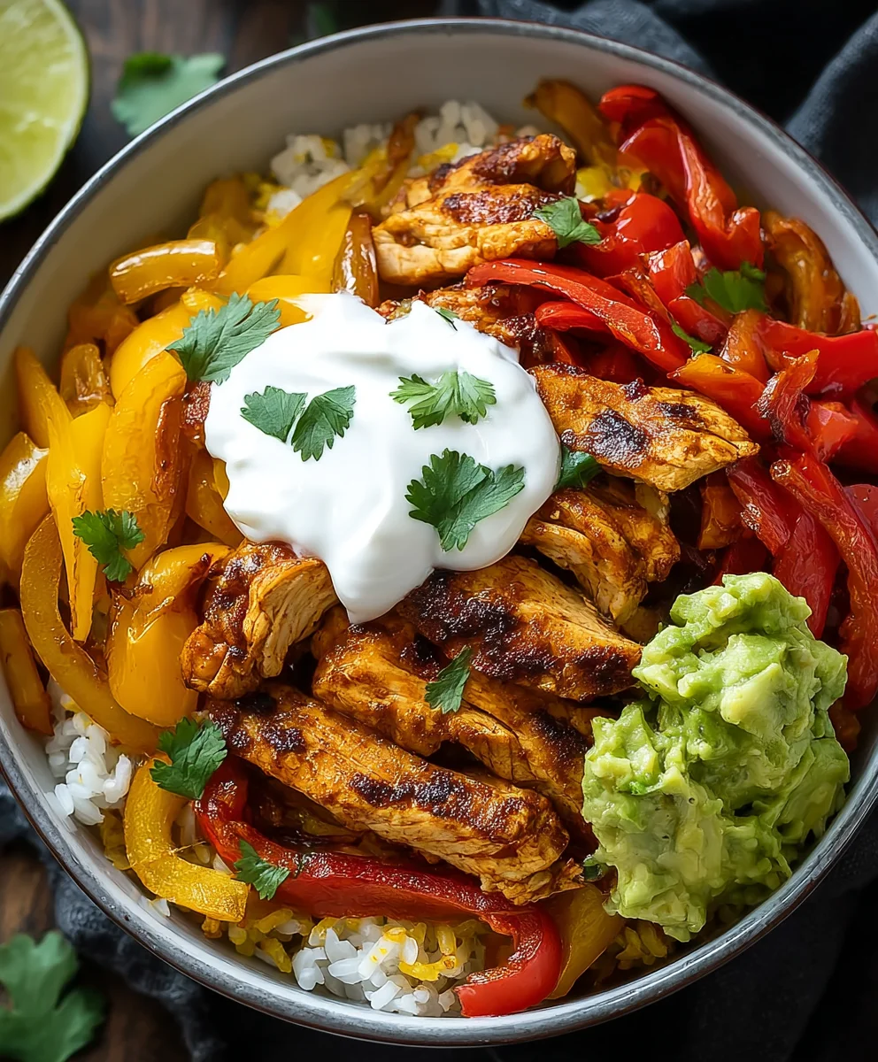 Easy Chicken Fajita Bowl - Quick & Flavorful Recipe