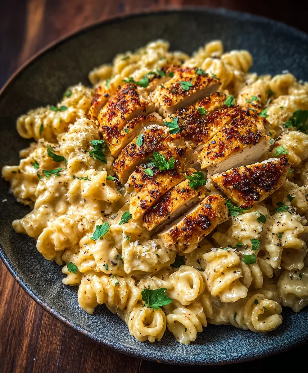 Creamy Chicken Garlic Parmesan Pasta Recipe