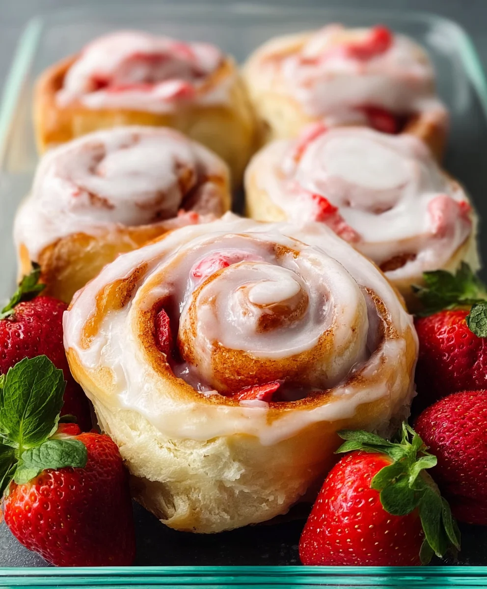 Homemade Strawberry Cinnamon Rolls-Sweet Swirls