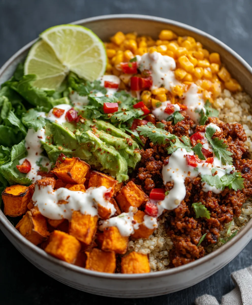 Flavorful Sweet Potato Taco Bowl - Easy & Delicious