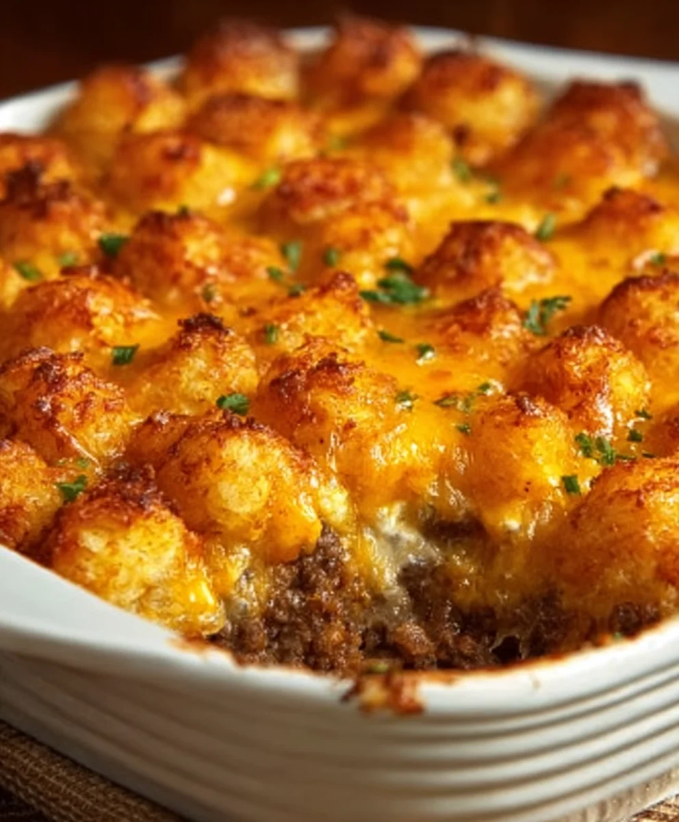 Easy Tater Tot Casserole Ground Beef Comfort Food