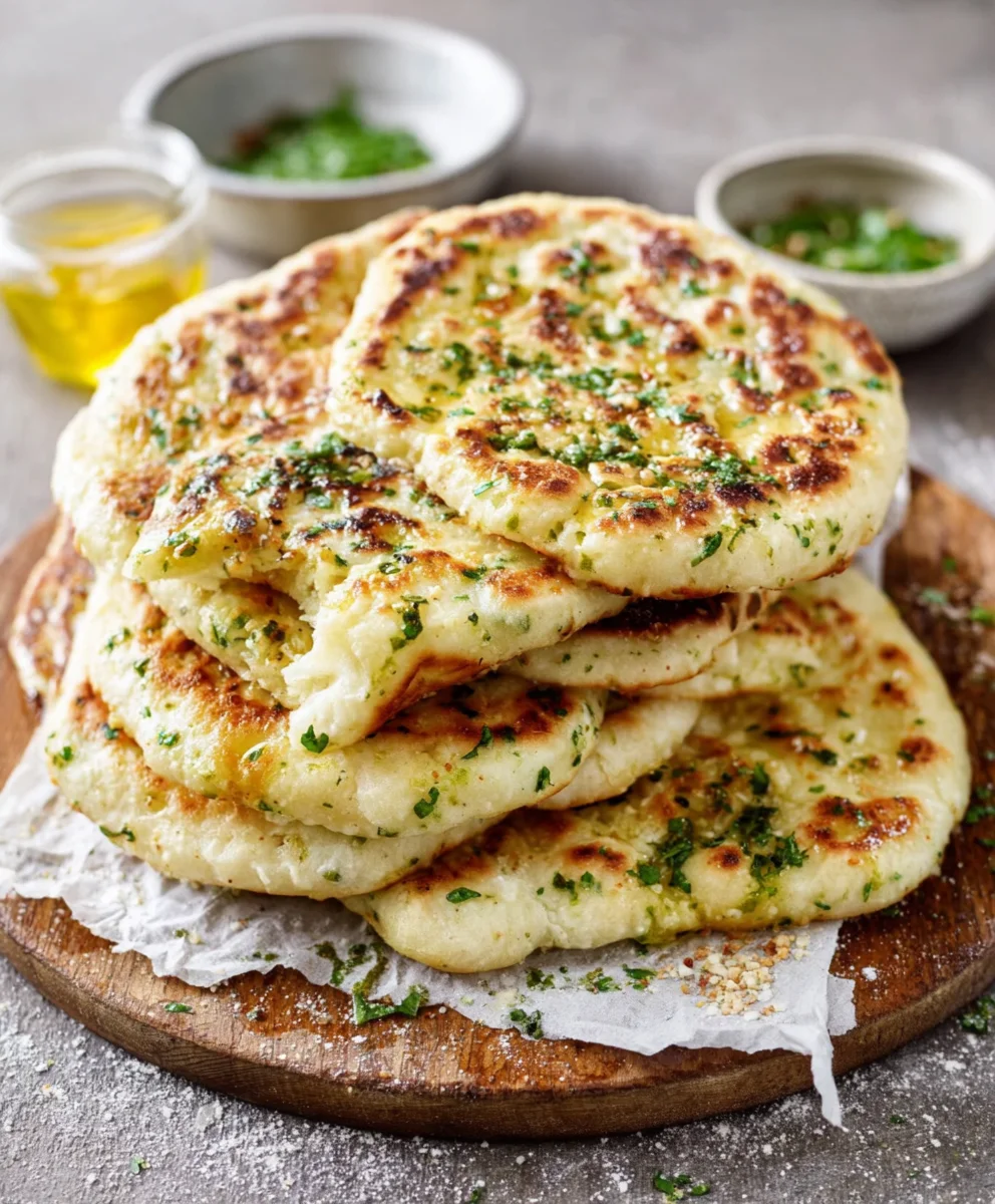 Easy Garlic Flatbreads Recipe - Quick & Delicious Side
