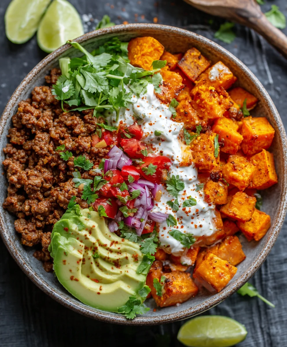 Flavorful Sweet Potato Taco Bowl - Easy & Delicious