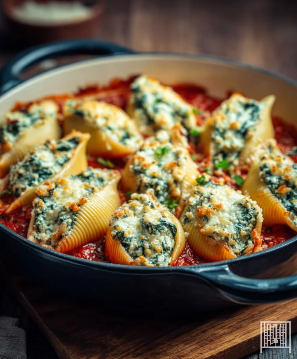 Spinach Ricotta Stuffed Shells Easy Recipe