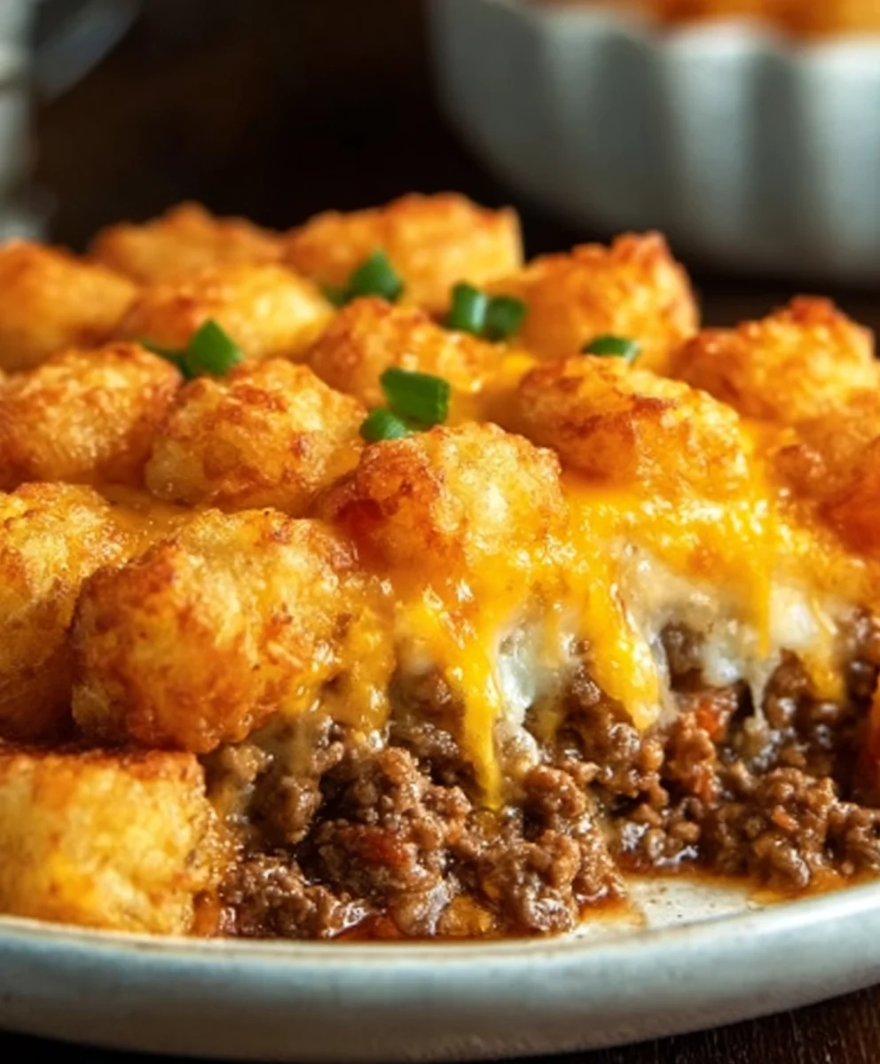 Easy Tater Tot Casserole Ground Beef Comfort Food