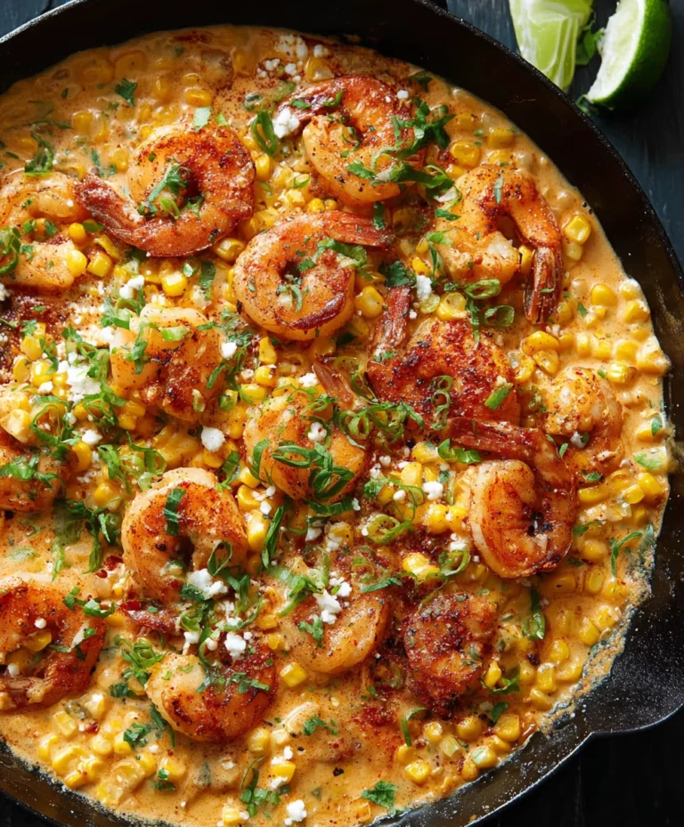 Shrimp Creamed Corn – Quick One-Pan Dinner