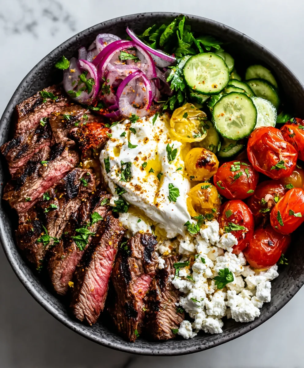 Mediterranean Beef Bowl - Easy & Flavorful Recipe
