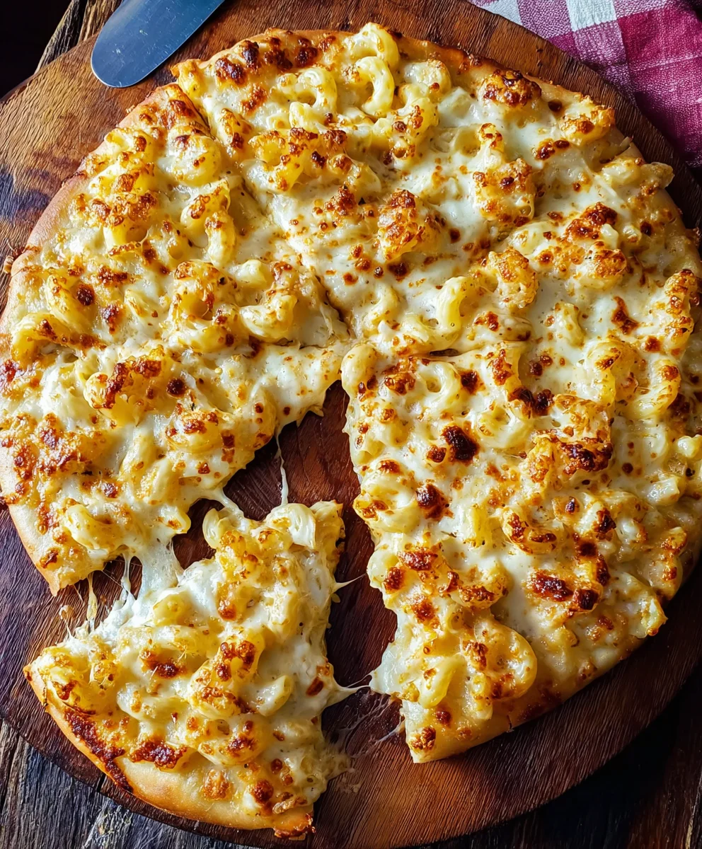 Ultimate Mac and Cheese Pizza-Creamy Deliciousness
