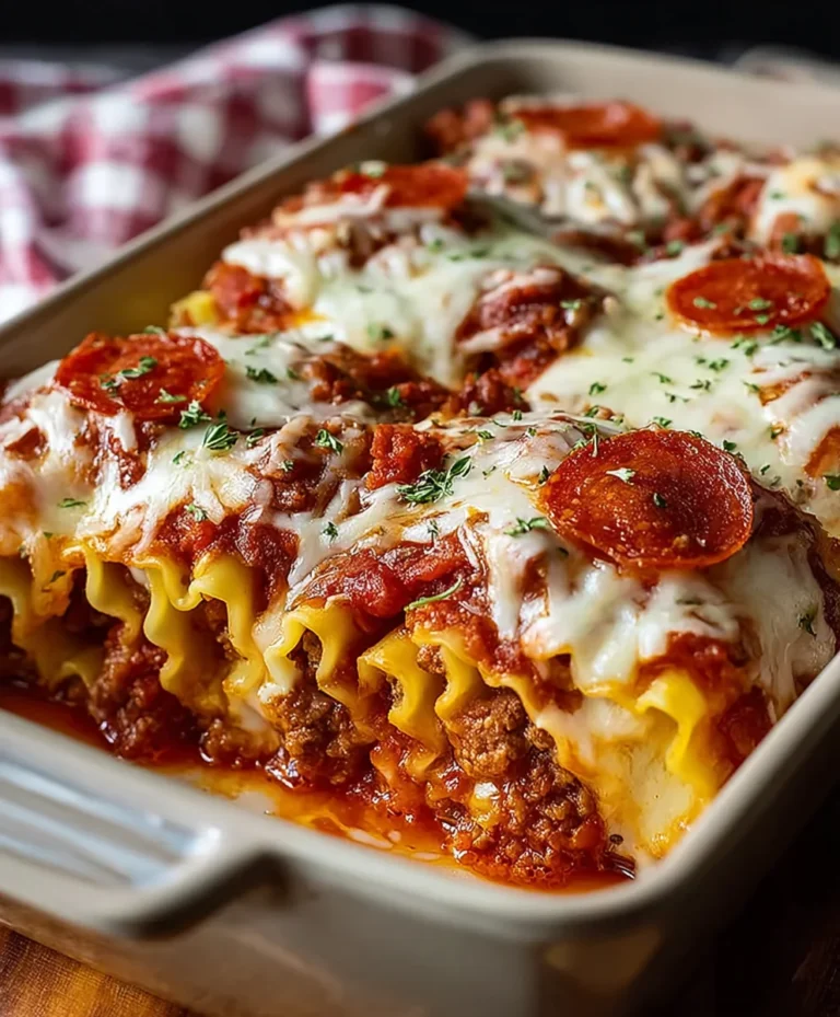 Beef Beef Pepperoni Pizza Lasagna Roll Ups – Easy Dinner