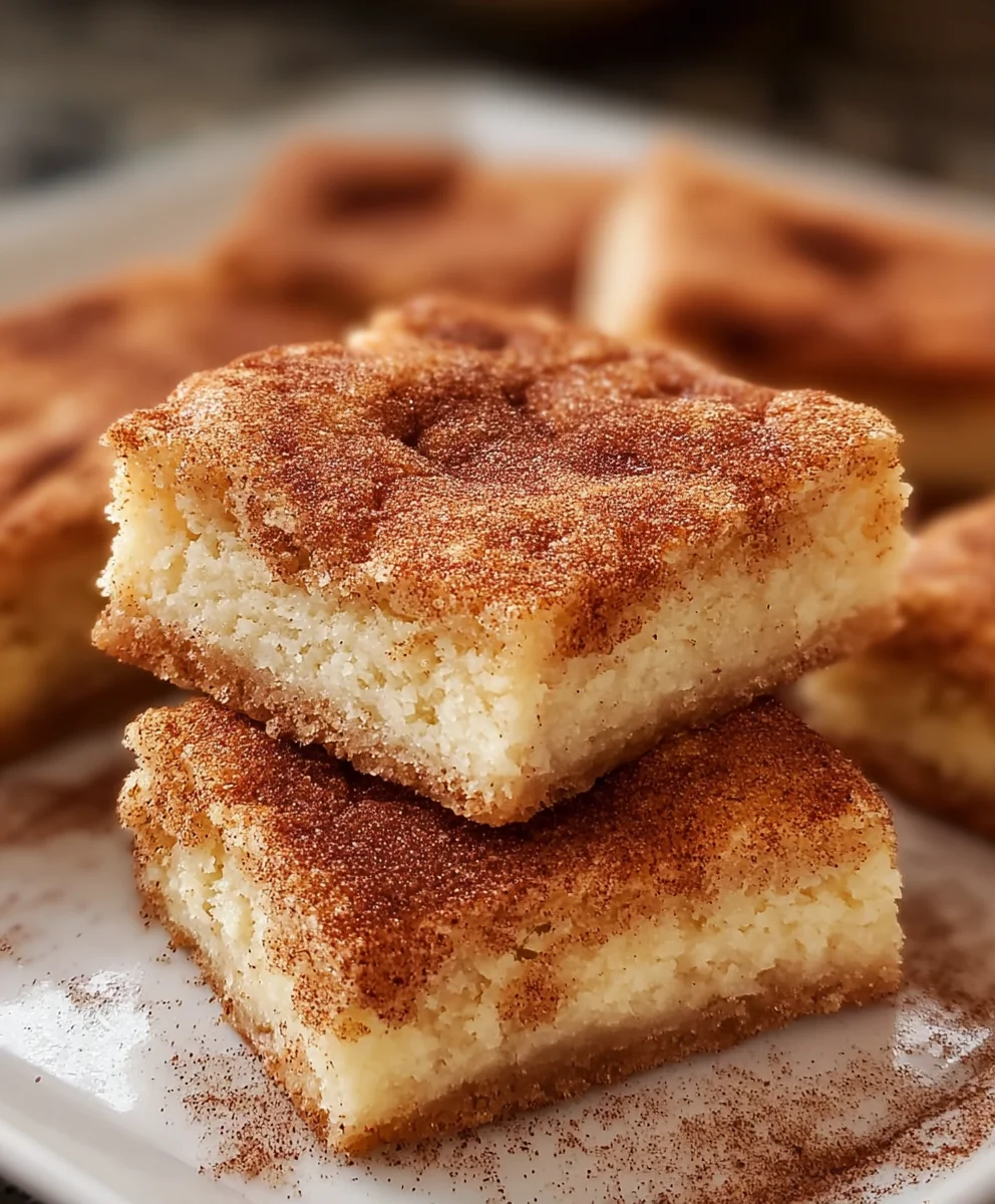 Easy Snickerdoodle Cookie Bars - Chewy & Delicious