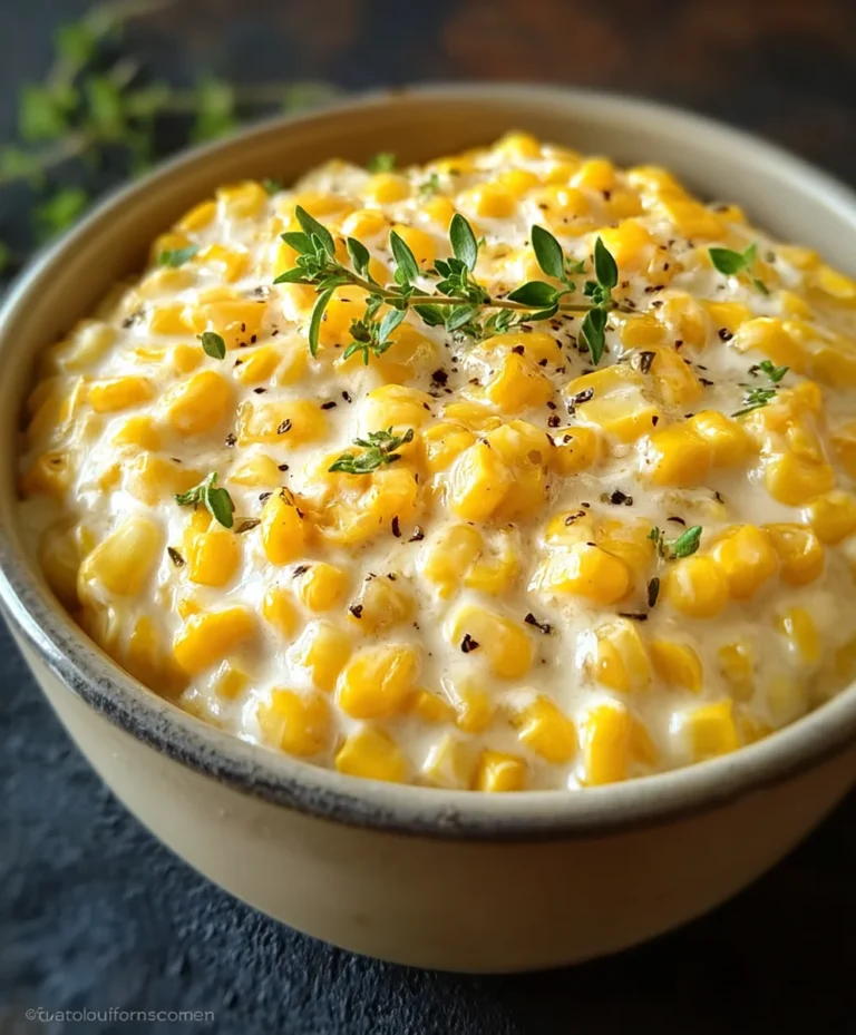 Easy Creamed Corn Recipe-Quick & Delicious Side Dish