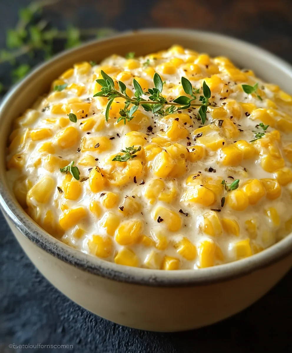 Easy Creamed Corn Recipe-Quick & Delicious Side Dish