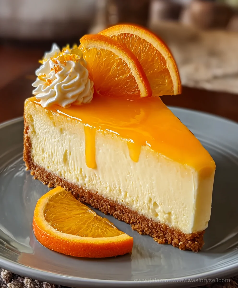 Zesty Orange Cheesecake Recipe- Decadent & Easy Dessert