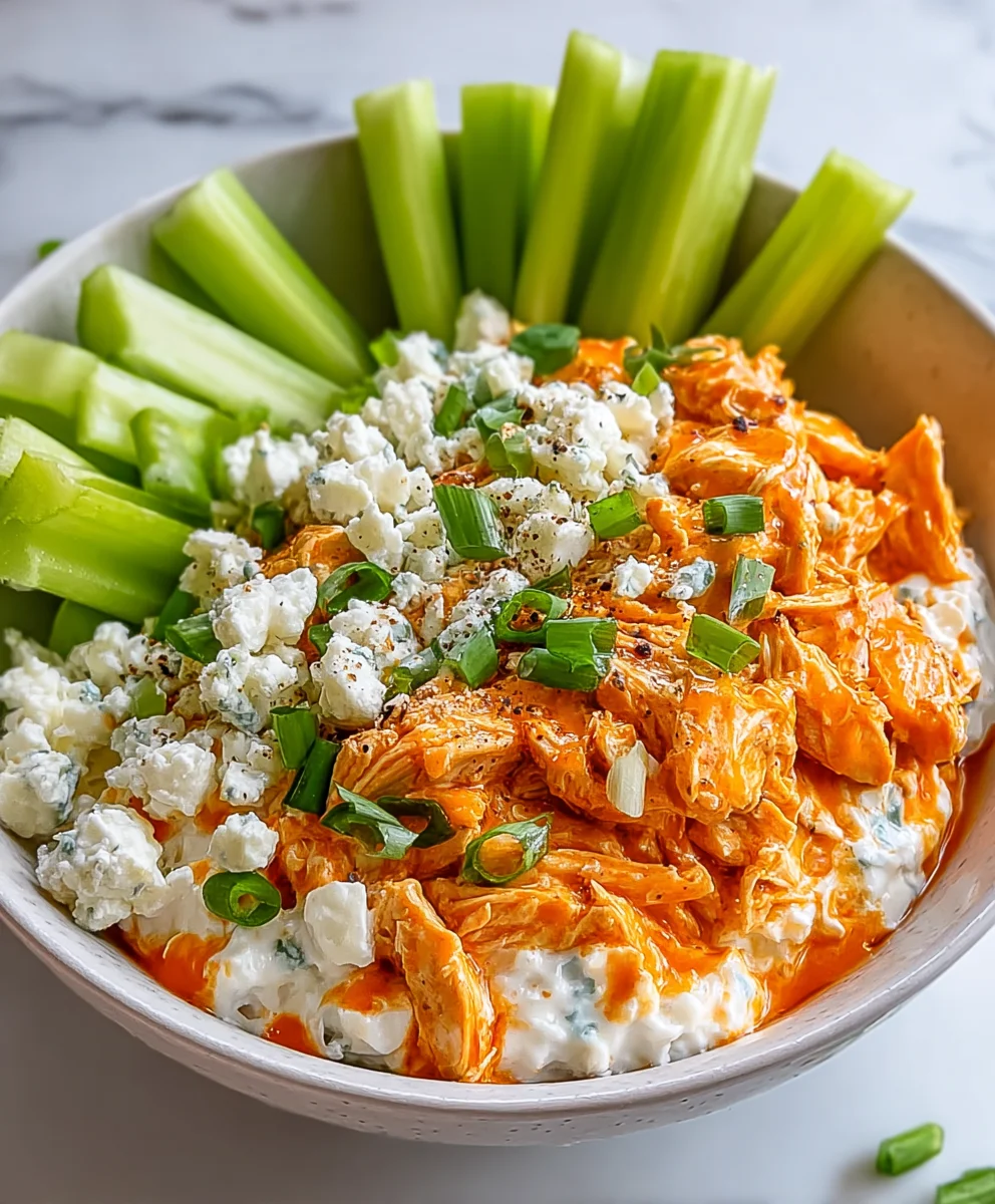 Buffalo Chicken Cottage Cheese Bowl-Healthy Twist