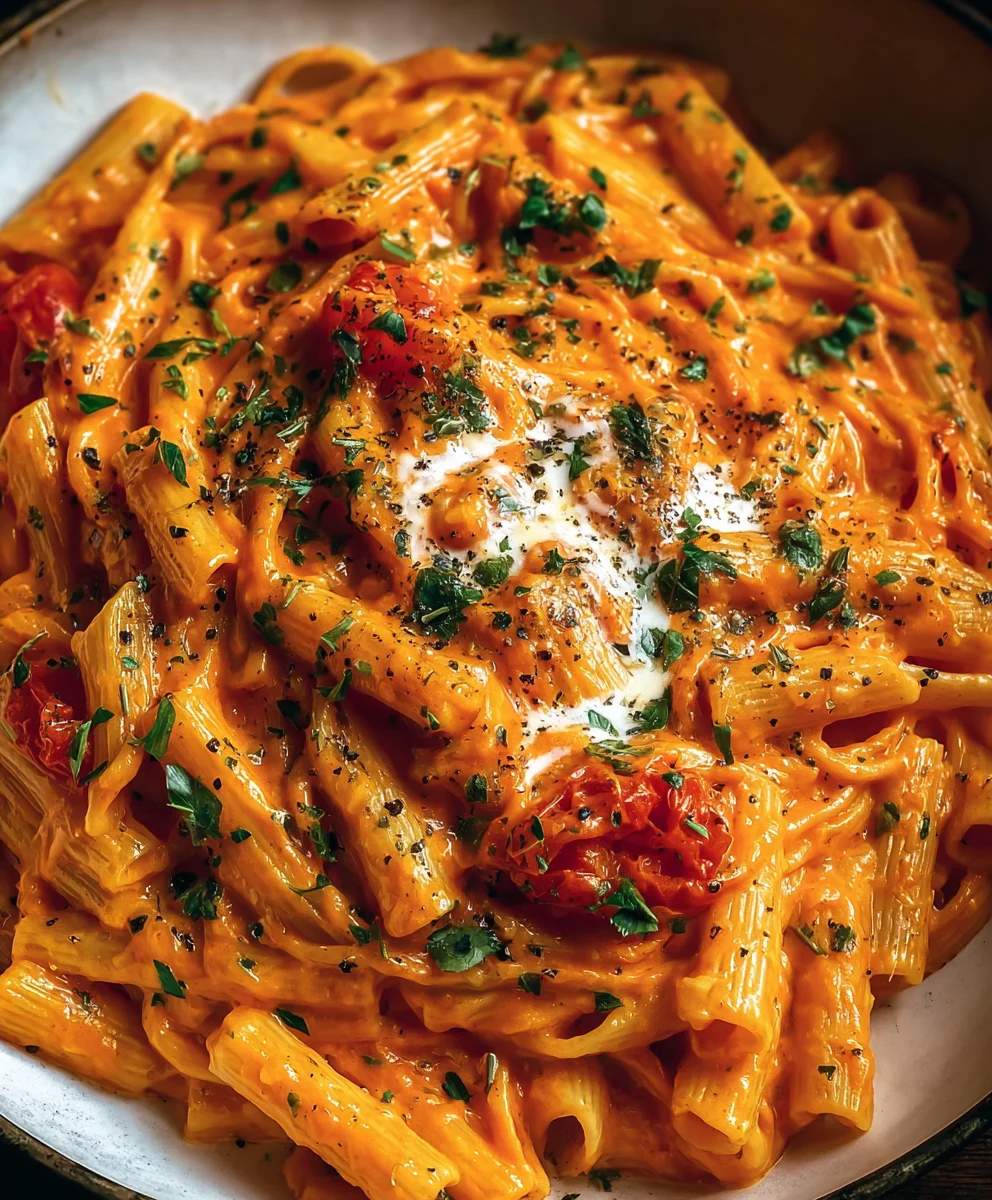 Creamy Tomato Garlic Pasta Recipe-Quick & Easy Dinner