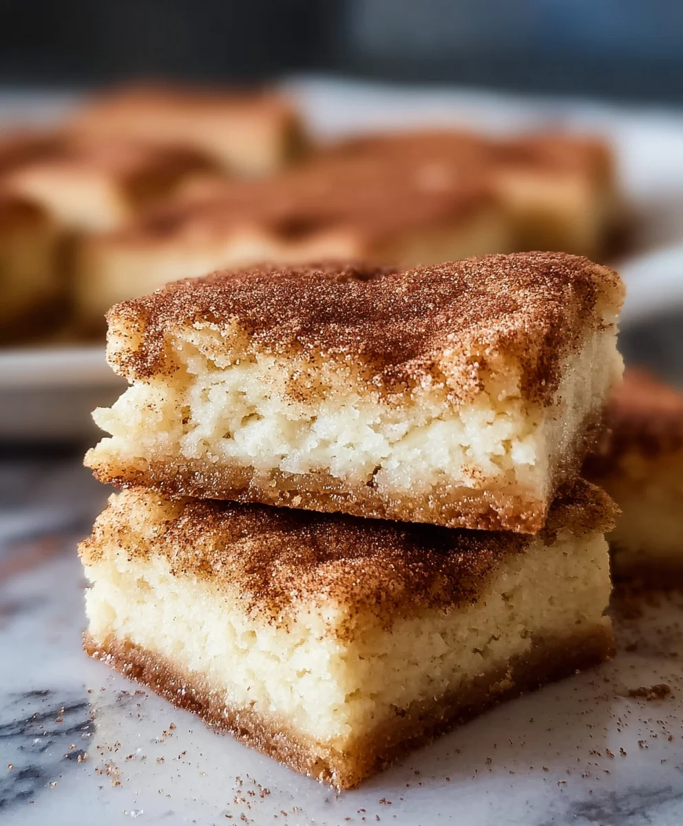 Easy Snickerdoodle Cookie Bars - Chewy & Delicious
