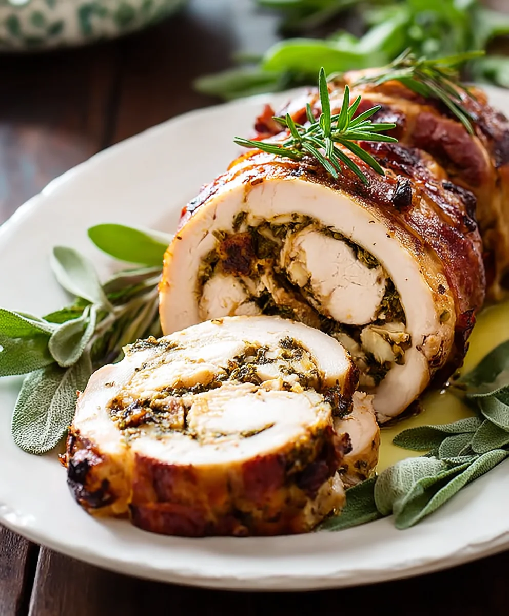 Easy Turkey Roulade- Delicious Festive Meal