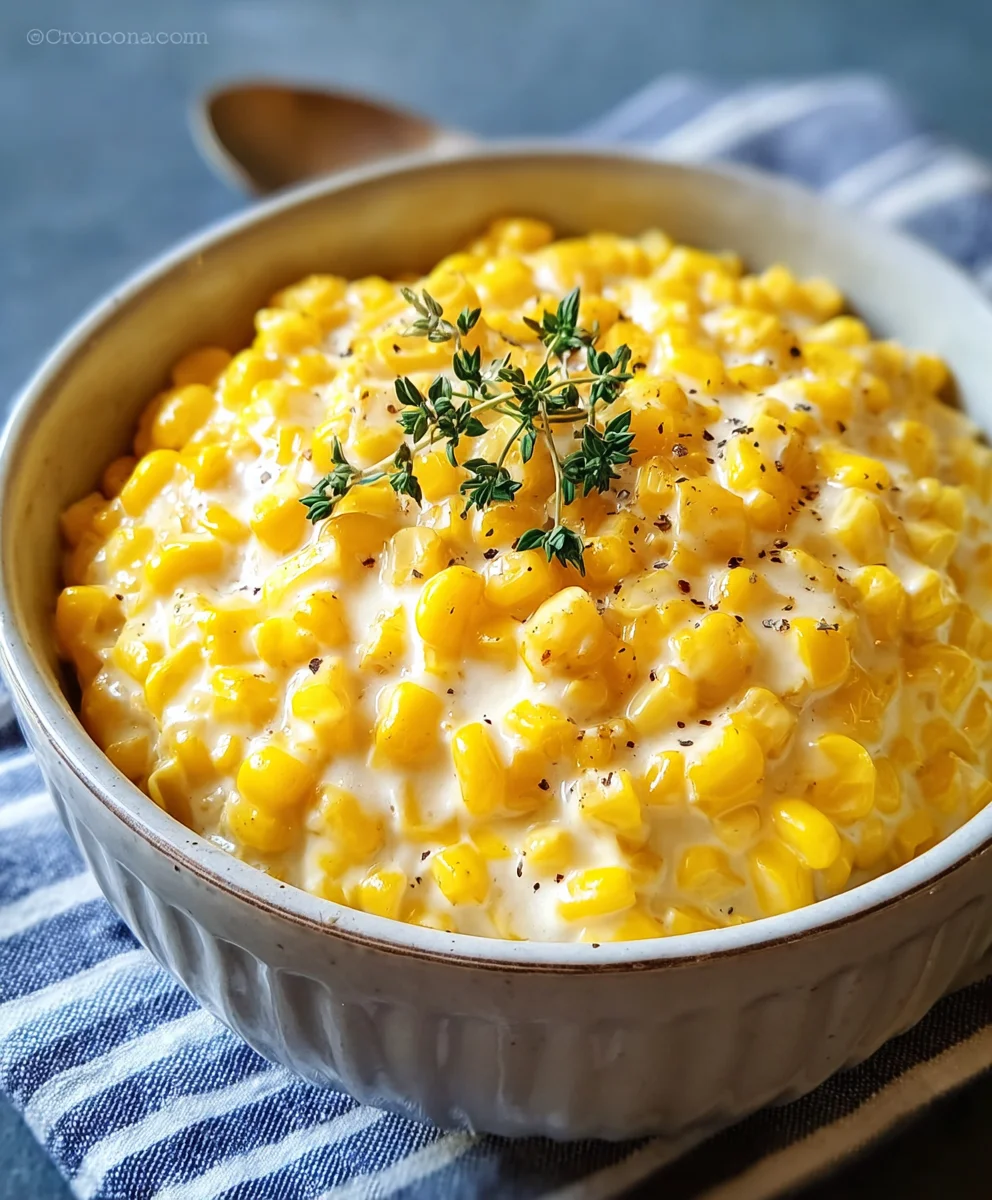 Easy Creamed Corn Recipe-Quick & Delicious Side Dish