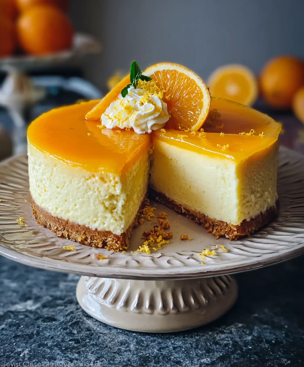 Zesty Orange Cheesecake Recipe- Decadent & Easy Dessert