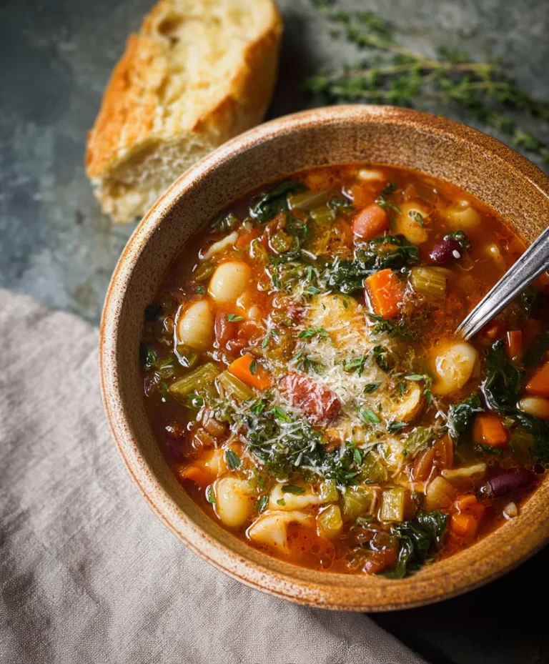 Hearty Winter Minestrone Soup- Comforting & Easy Recipe