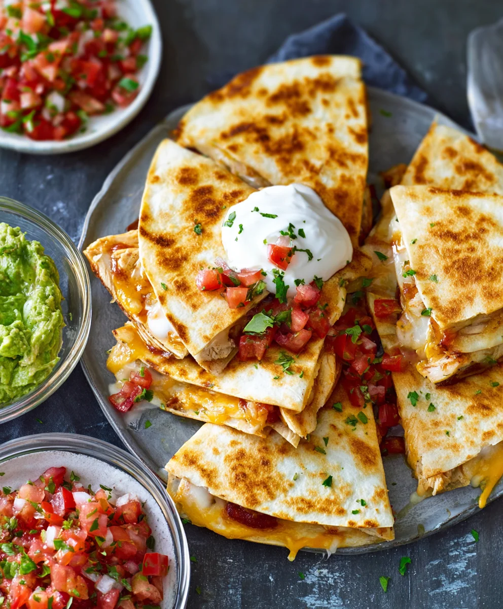 Easy Mini Chicken Quesadillas- Quick & Delicious Recipe