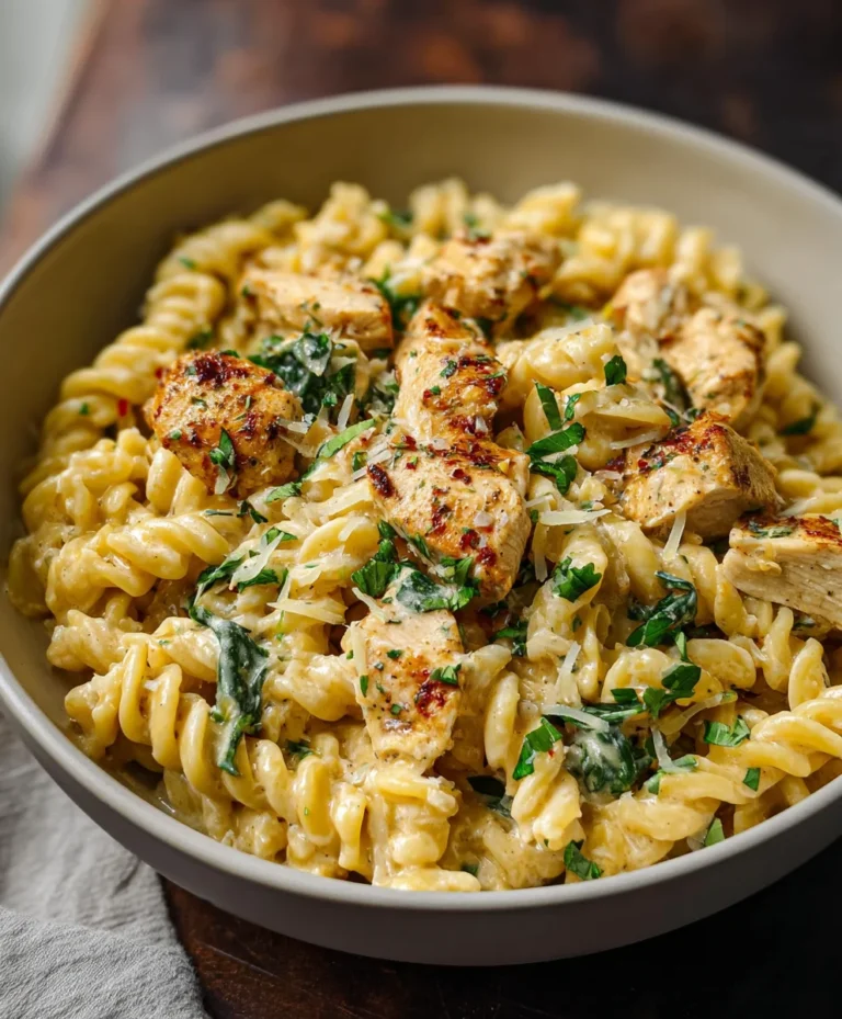 Healthy Garlic Parmesan Chicken Pasta – Easy & Delicious