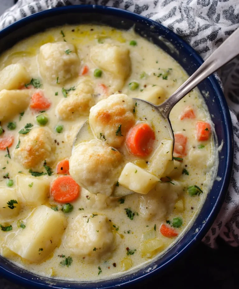 Creamy Knoephla Soup-Hearty Potato Dumpling Delight