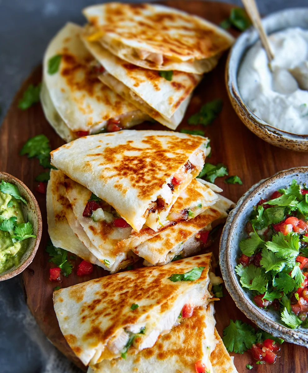 Easy Mini Chicken Quesadillas- Quick & Delicious Recipe