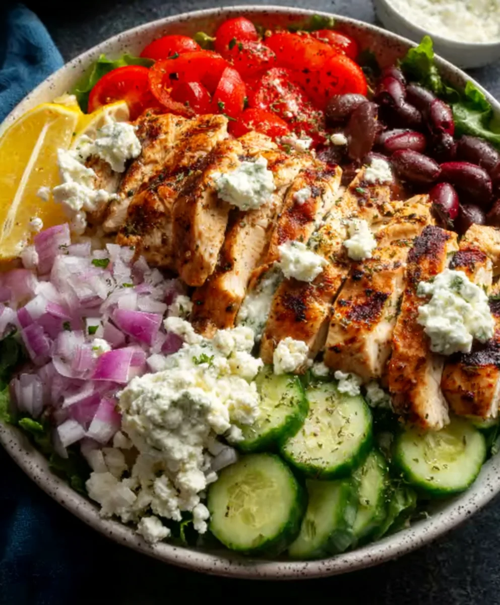 Easy Greek Chicken Bowls- Flavorful Mediterranean Meal