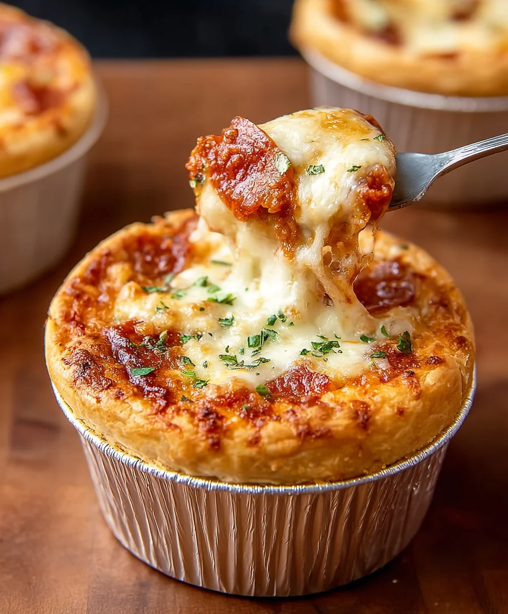 Mini Beef Pizza Pot Pies - Easy Family Dinner