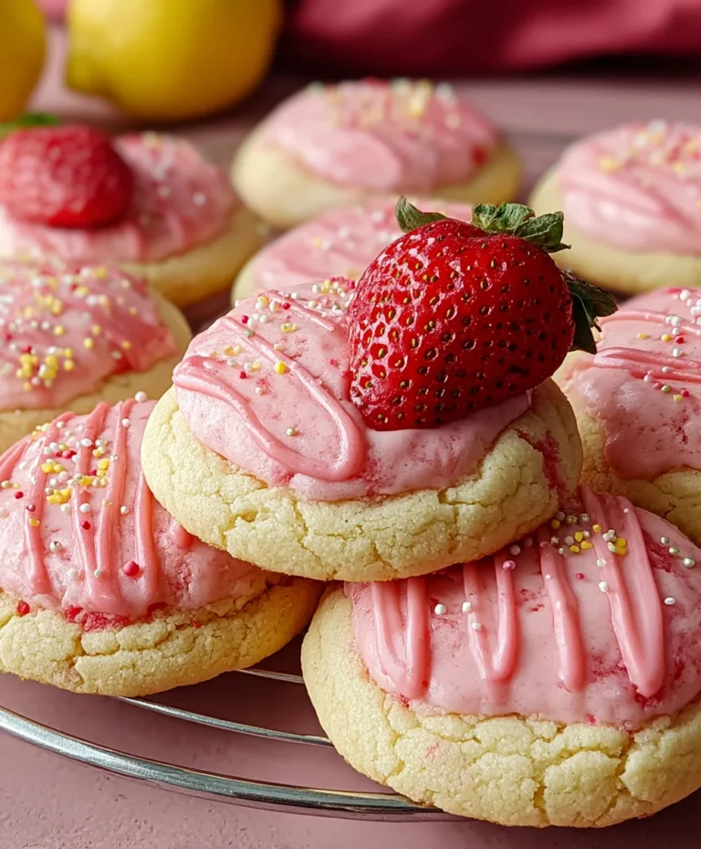 Strawberry Lemonade Cookies – Zesty & Sweet Treat
