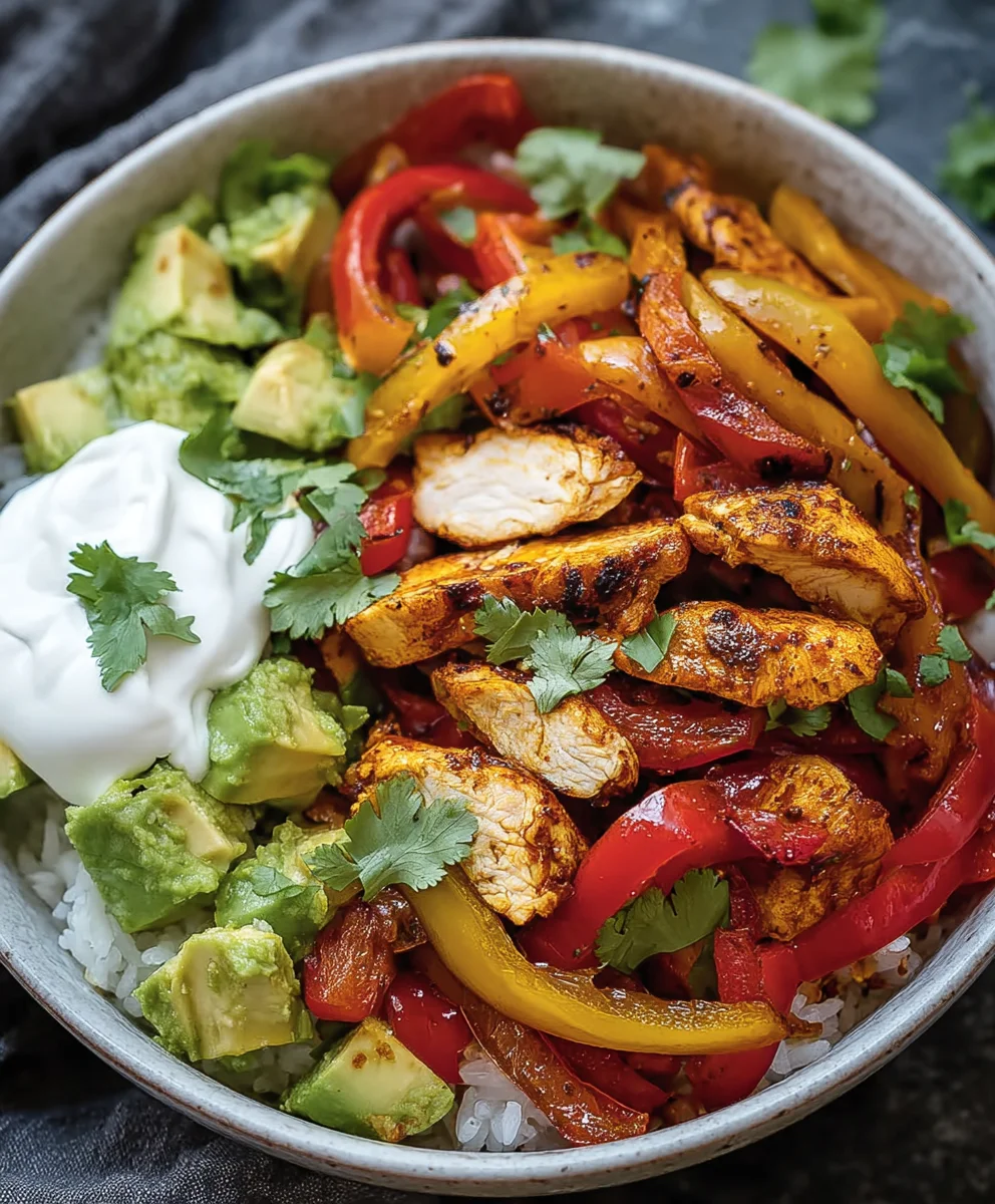 Easy Chicken Fajita Bowl - Quick & Flavorful Recipe