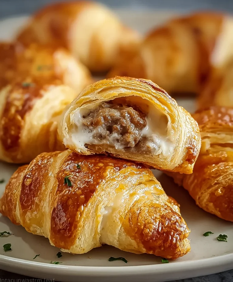 Beef Sausage Cream Cheese Crescents – Easy Appetizer