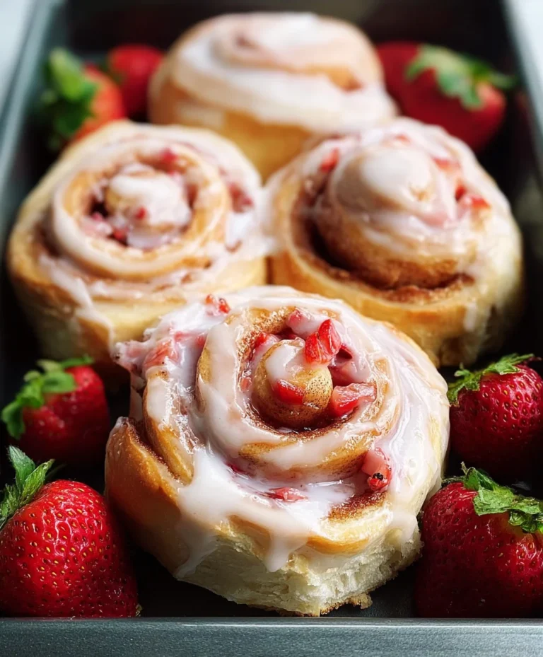 Homemade Strawberry Cinnamon Rolls-Sweet Swirls