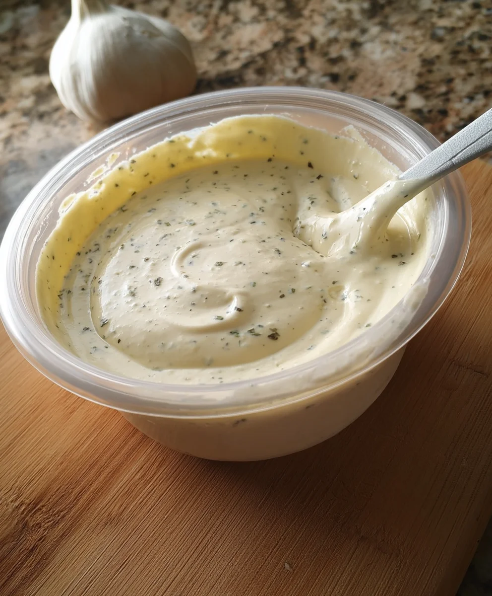 Easy Garlic Aioli Sauce- Creamy Dip Recipe