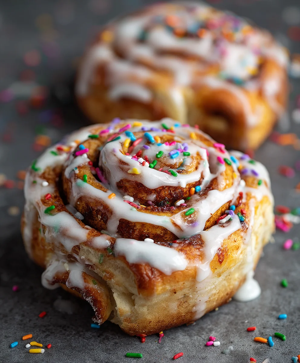 Funfetti Cinnamon Rolls - Easy & Delicious Dessert