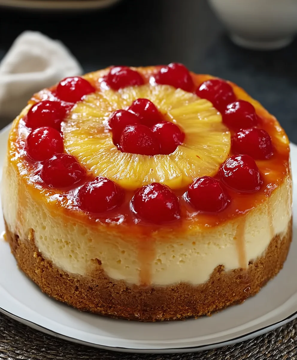 Pineapple Upside-Down Cheesecake Bliss-Easy Dessert