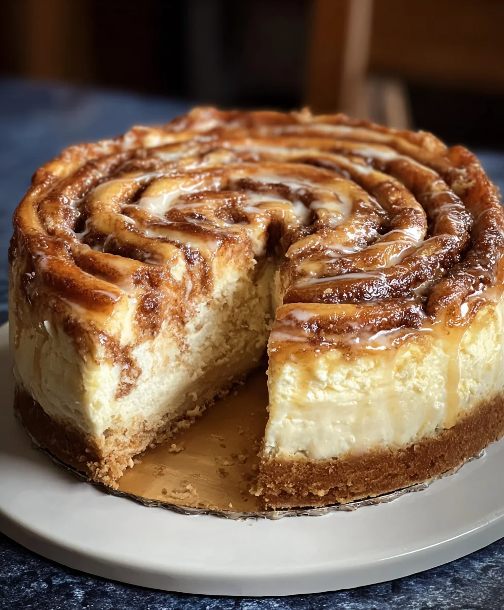Cinnamon Roll Honeybun Cheesecake-Sweet Dream Dessert