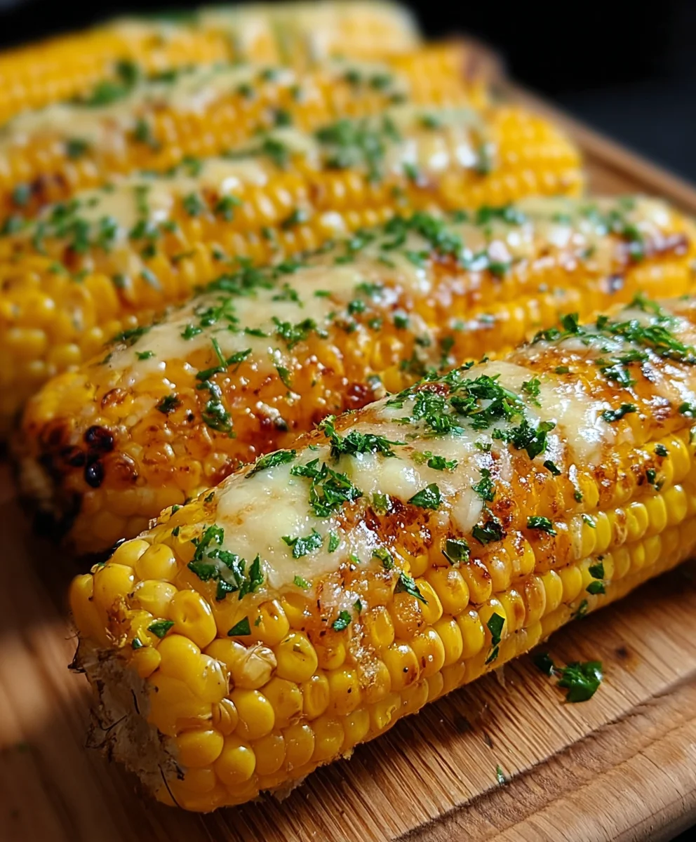 Cheesy Garlic Butter Corn on the Cob Recipe