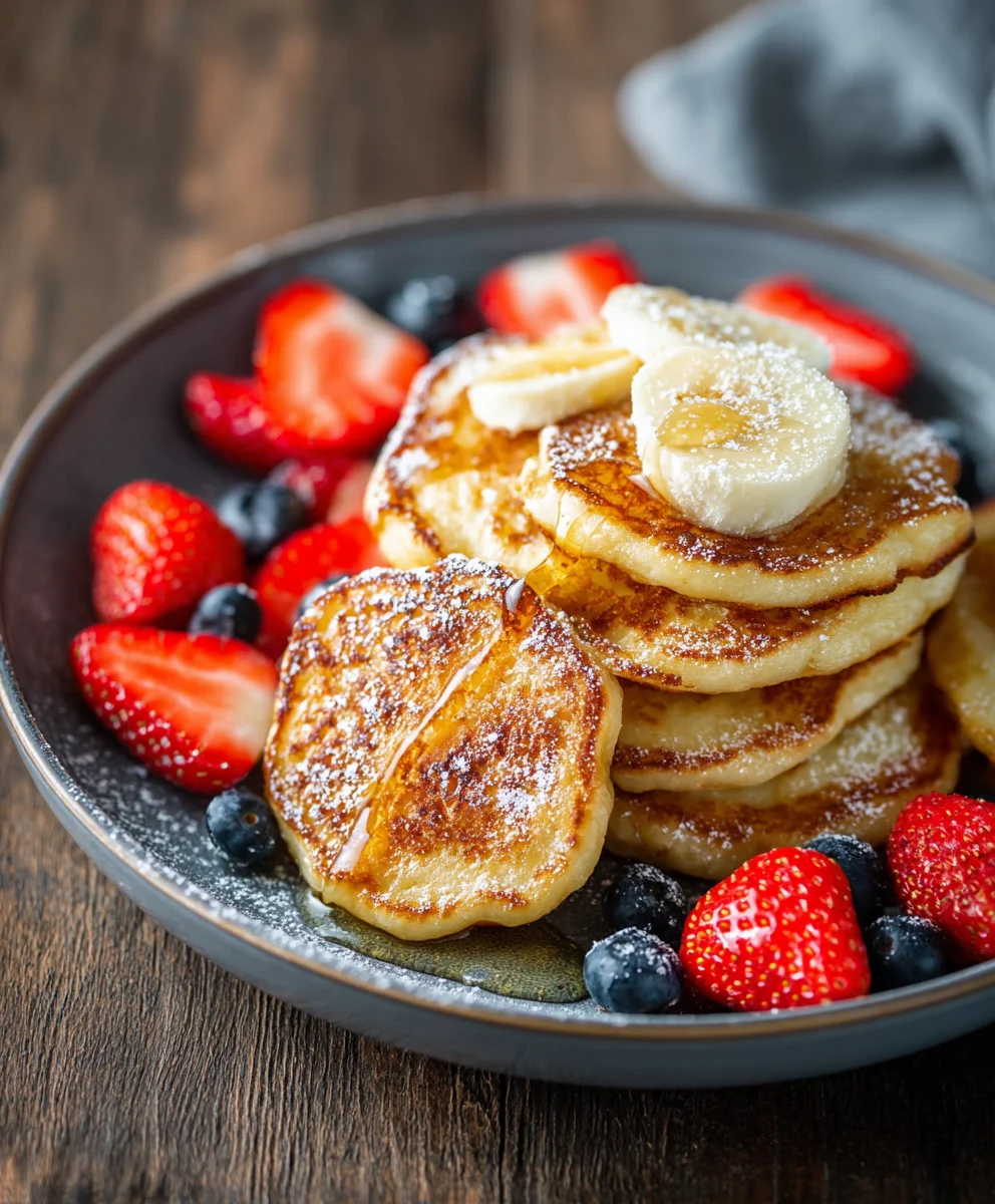 Fluffy Cottage Cheese Pancakes - Easy & Delicious Recipe