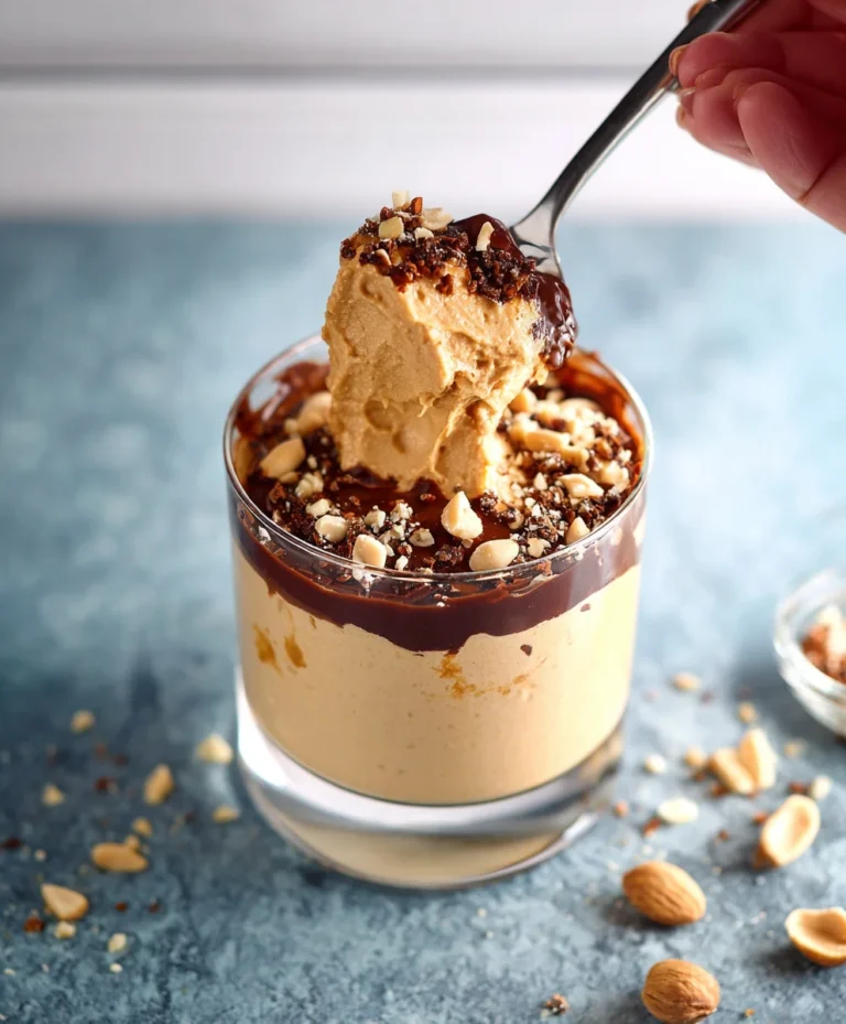 Peanut Butter Mousse-Healthy Cottage Cheese Treat