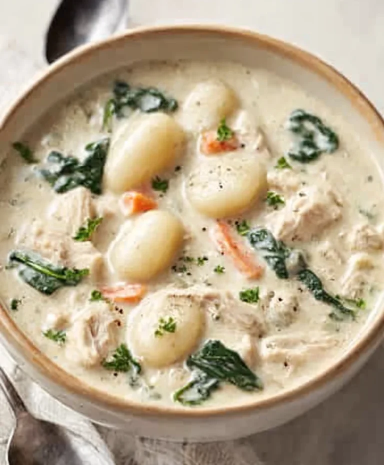 Olive Garden Chicken Gnocchi Soup- Copycat Recipe