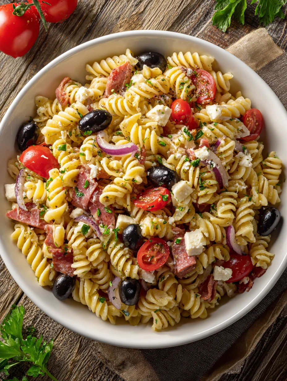 High Protein Italian Pasta Salad-Lean & Flavorful