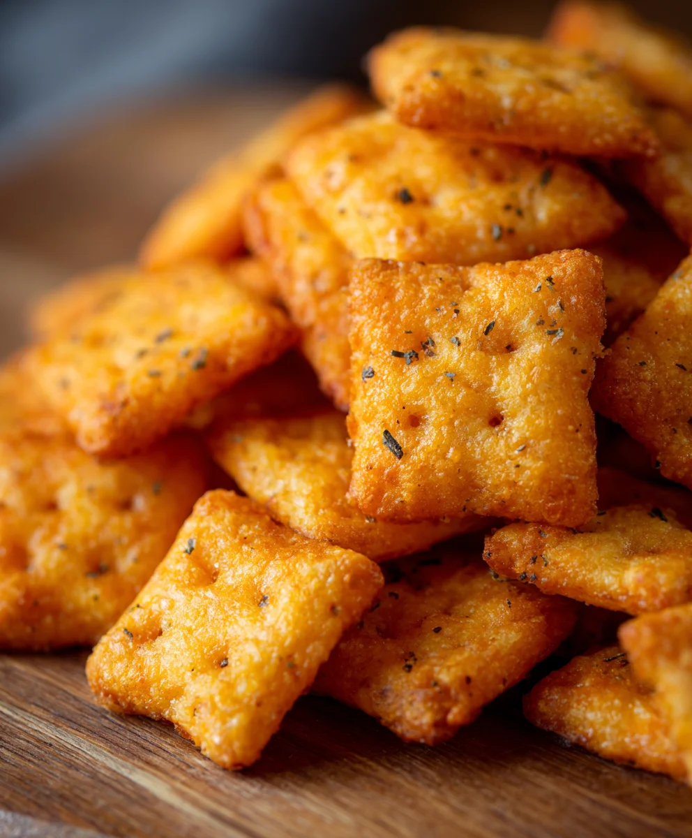 Homemade Cheddar Cheese Crackers - Cheez It Recipe