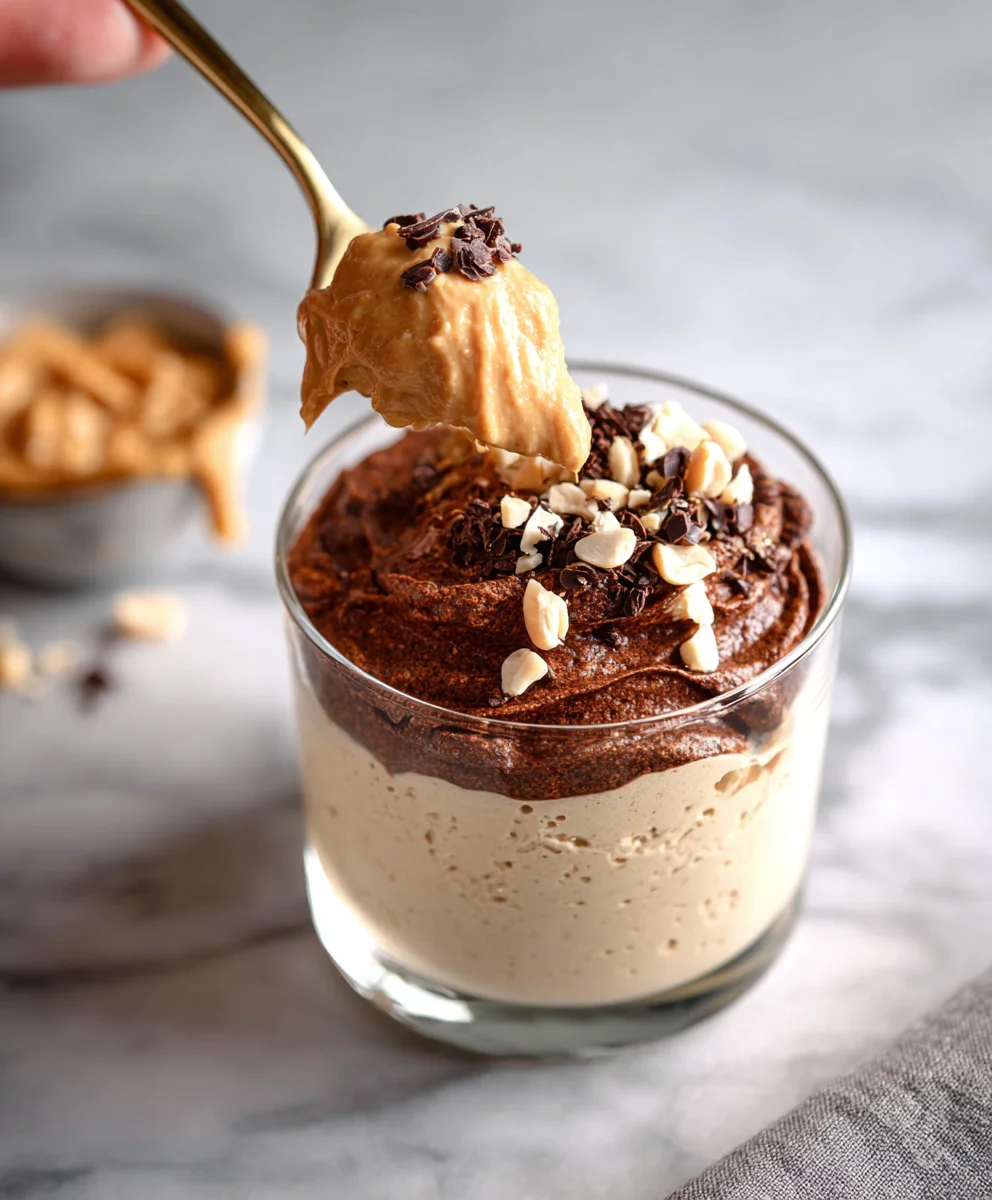 Peanut Butter Mousse-Healthy Cottage Cheese Treat